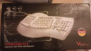 Teclado Ergonómico Beige
