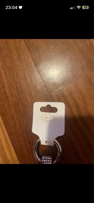 Portachiavi pon pon rosso