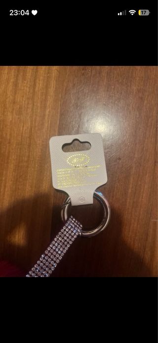 Portachiavi pon pon rosso