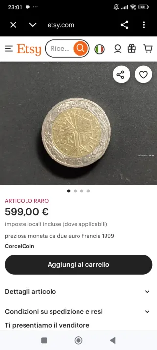 Moneda rara 2 euros