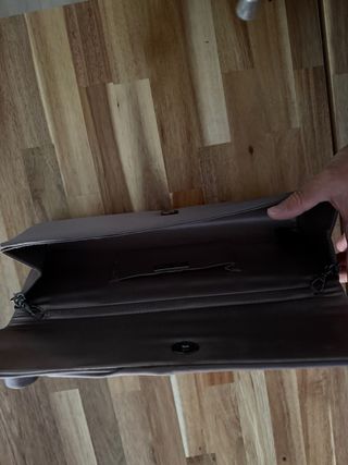 Bolso de fiesta gris y plateado