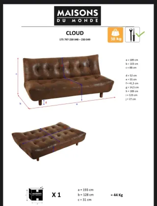 Divanoletto - CLOUD - Maison du Monde