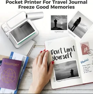 Impresora Térmica Portátil Blanca