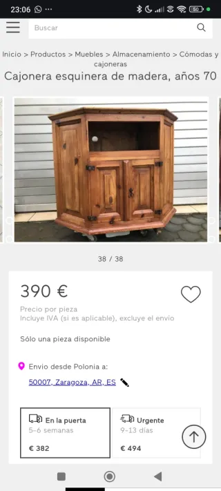 Mueble TV de madera rústico.fabricado en México