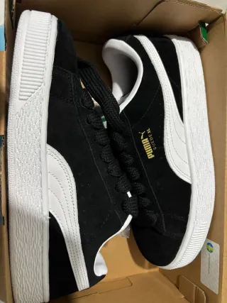 Zapatillas Puma Suede XL Rosa y Blanco / negro
