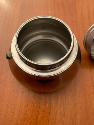 Caffettiera vintage in acciaio inox