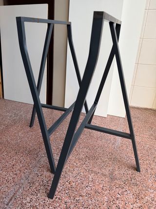 Caballetes Metálicos IKEA Lerberg Gris oscuro