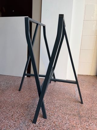 Caballetes Metálicos IKEA Lerberg Gris oscuro