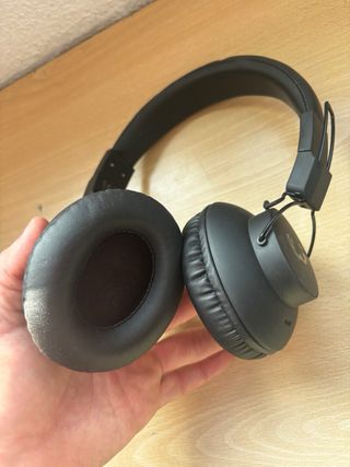 Cascos inalámbricos negros diadema