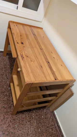 Mesa estudio pino macizo