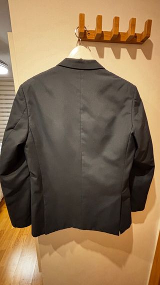 Americana hombre azul oscura