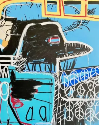 Cuadro moderno estilo Basquiat 120x80
