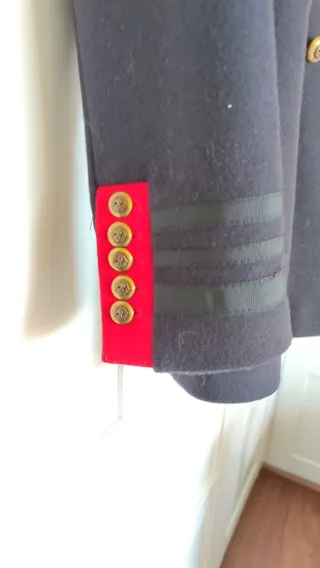 Abrigo militar Zara azul mujer