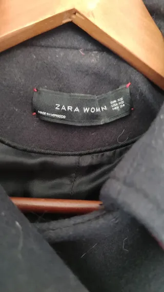 Abrigo militar Zara azul mujer