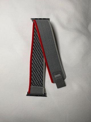 Correa Apple Watch Gris y Rojo