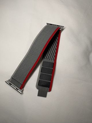 Correa Apple Watch Gris y Rojo