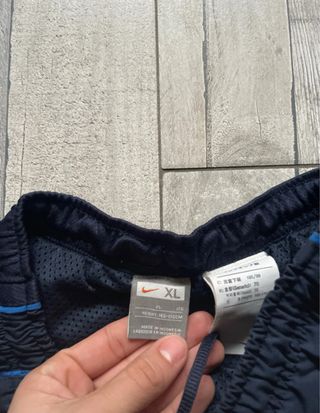 Vintage Nike Y2K Trackpants Neri/Blu