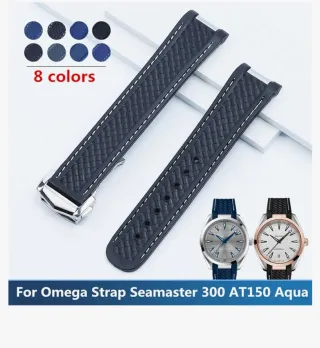 Correa de reloj Omega azul