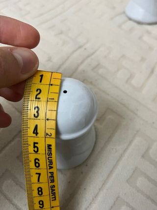 Set sale e pepe porcellana fiocco