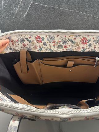 Bolso de mano estampado floral