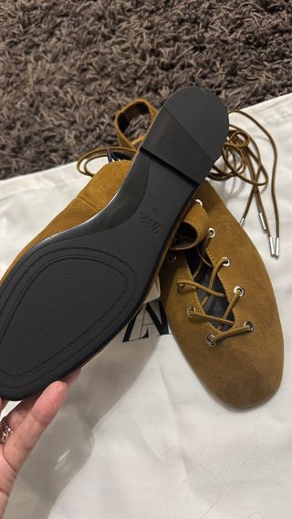 Sandálias Zara Castanhas N.39