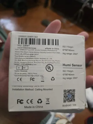 Detector de Fumaça Wi-Fi Tuya