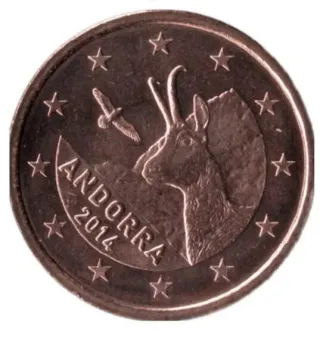 Moneda Andorra 5 Céntimos 2014