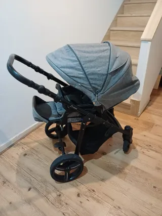 Carro bebé Vizaro Pearl gris denim