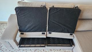 Sofá Chaiselongue 3 Plazas con Arcón Gris