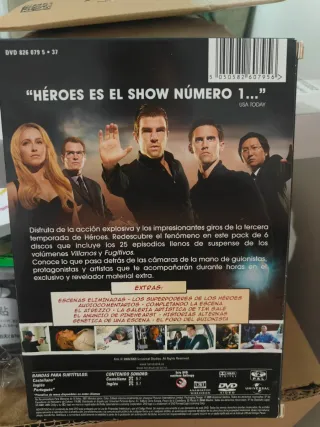 Héroes Temporada 3 DVD