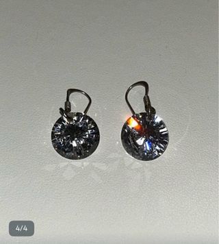 PENDIENTES PLATA LEY SWAROVSKY