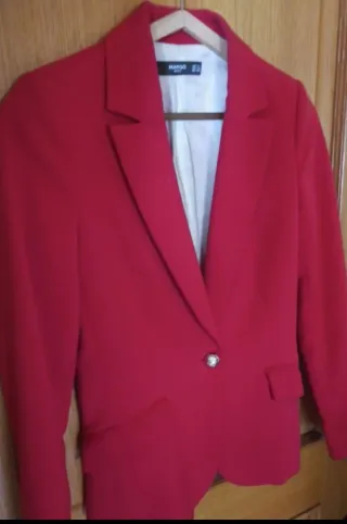 Americana Mango Roja Talla XS