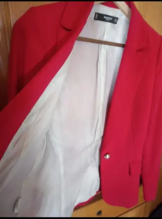 Americana Mango Roja Talla XS