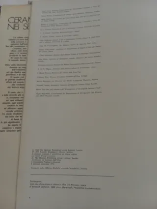 Libro Ceramica nei Secoli Mondadori 1970
