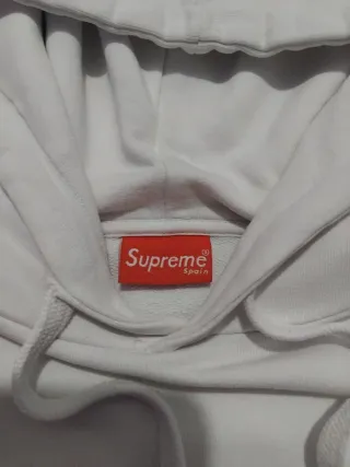 Felpa Supreme Logo Box Bianca