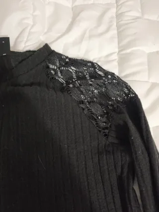 Camisa larga Amanda negra