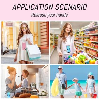 Custodia con cordino per iPhone 12/iPhone 12 Pro, con cordino. Blu scuro