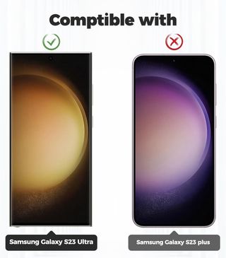 Funda  para Samsung Galaxy S23 Ultra Transparente con Cuerda Rosa/Dorado