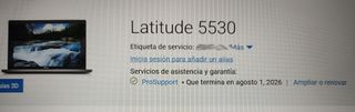 Portátil Dell Latitude 5530. 15'6 p. i7, GARANTÍA