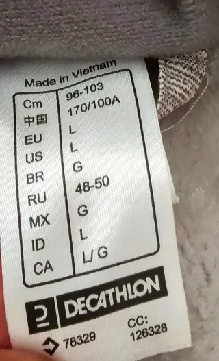 Chaqueta impermeable Decathlon gris