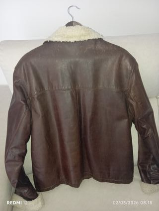 Cazadora de cuero para hombre
