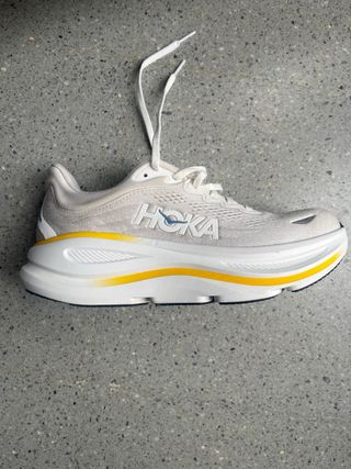 Zapatillas Hoka Bondi 9 Mujer Blanco Amarillo