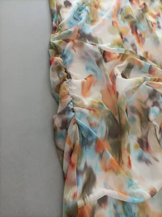 Abito Zara fantasia floreale sfumata