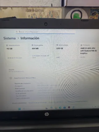 Portátil HP 255 G4 Notebook Negro