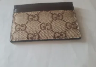 Portacarte Gucci Beige/Marrone