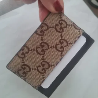 Portacarte Gucci Beige/Marrone