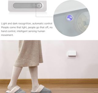 Luz Nocturna con sensor movimiento NEZE-md8 Nuevo, Luz nocturna de inducción dual, luz nocturna de fácil instalación de alta sensibilidad para sala de estar