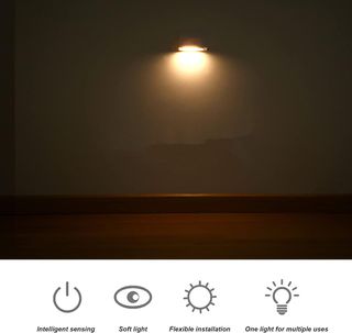 Luz Nocturna con sensor movimiento NEZE-md8 Nuevo, Luz nocturna de inducción dual, luz nocturna de fácil instalación de alta sensibilidad para sala de estar