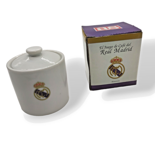 Azucarero ceramica Real Madrid Coleccion AS Futbol Merchandising