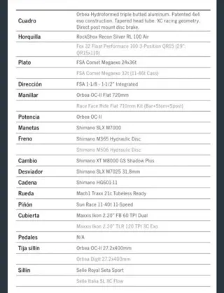 Bicicleta Orbea Alma H30 2017